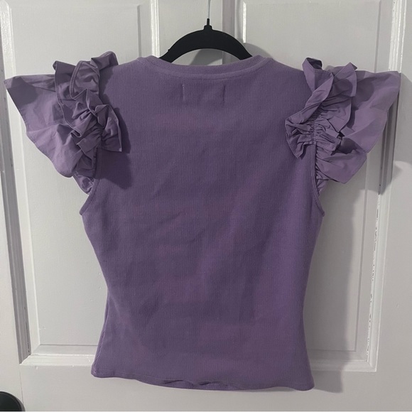 Purple Ruffle Top - Picture 3 of 3